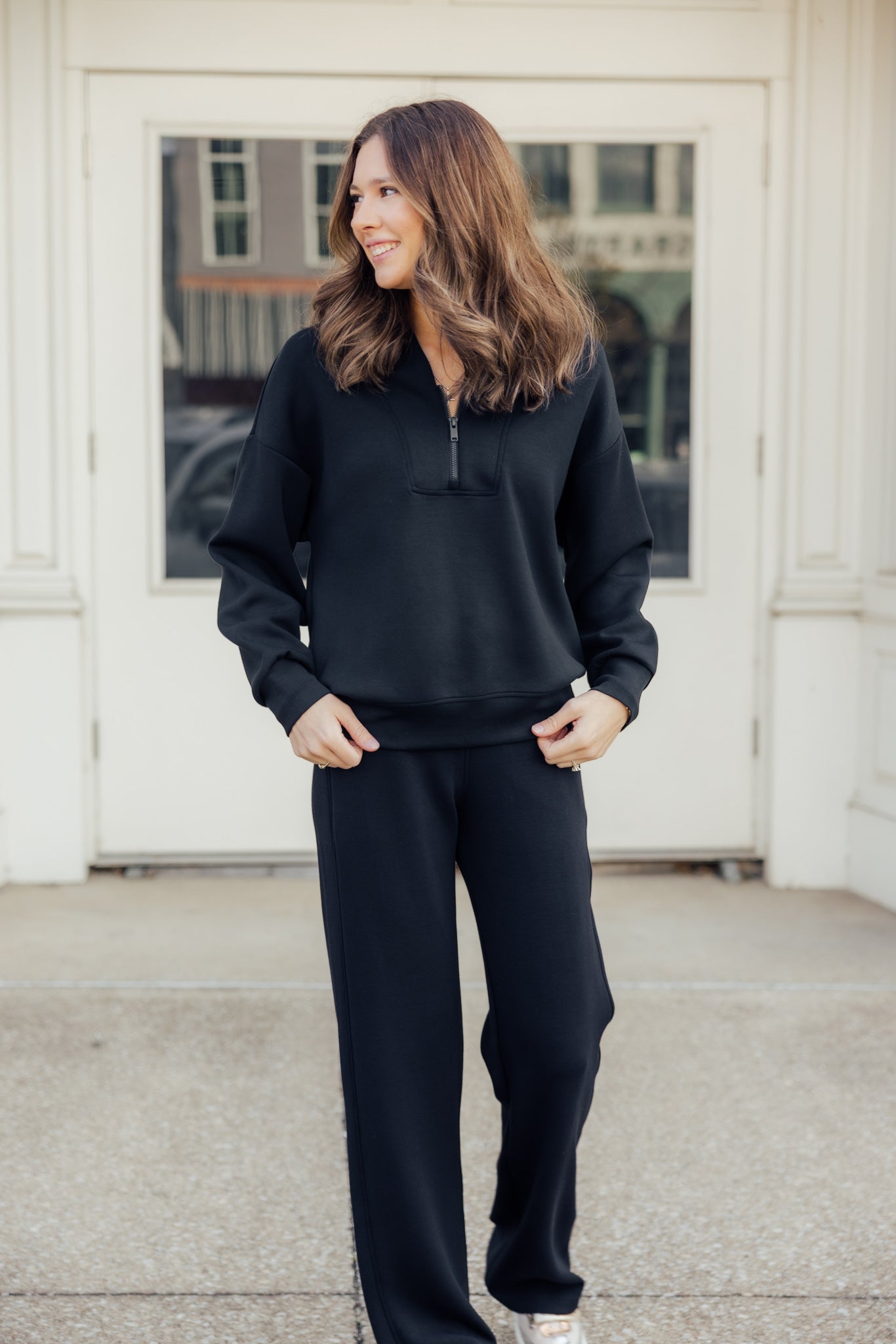 Black Modal Luxe Pant Set